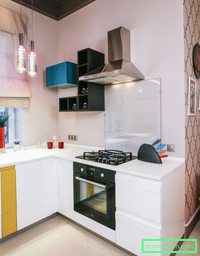 Рабочая зона kuchyň-obývací pokoj 20,5 кв. м