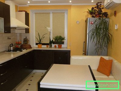 Kuchyňský design 9 m2 metry (skutečná fotografie)