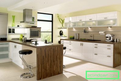 good-looking-modular-kuchyně-design-ideas-with-white-brown-colors-kuchyně-cabinets-and-kuchyně-island-also-stainless-steel-stools-with-black-leather-seat-also-built-in-stoves-and-cooker-hood-also-unde