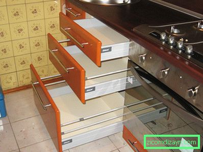 Kuchyňské skříňky: základní pravidla výběru, fotografické příklady